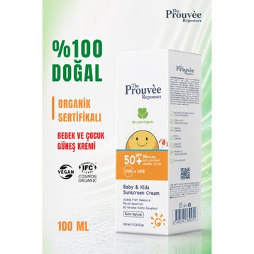 The Prouvee Reponses %100 SPF50+ 100 ml Doğal Bebek Güneş Kremi