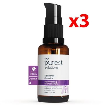 The Purest Solutions %1 Retinol + Ceramide Rejuvenating 30x3 ml Retinol Serum