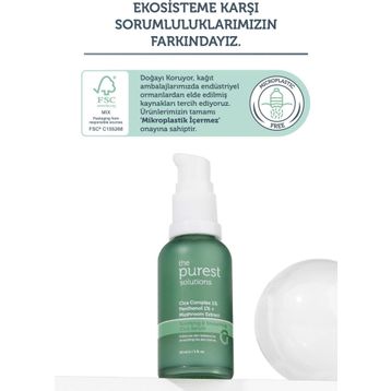 The Purest Solutions 30 ml Hassas Ciltler için Kızarıklık Karşıtı Cica Serum