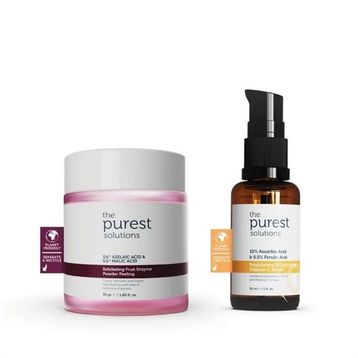 The Purest Solutions Canlandırıcı ve Aydınlatma Etkili Peeling İçeren Cilt Bakım Seti