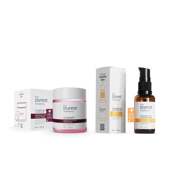 The Purest Solutions Canlandırıcı ve Aydınlatma Etkili Peeling İçeren Cilt Bakım Seti