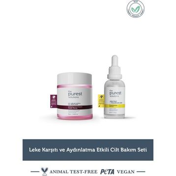 The Purest Solutions Leke Karşıtı ve Aydınlatma Etkili Cilt Bakım Seti