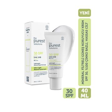 The Purest Solutions Mineral Filtreli SPF 30 40 ml Güneş Koruyucu Krem