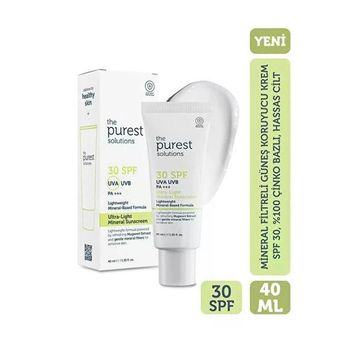 The Purest Solutions Mineral Filtreli SPF 30 40 ml Güneş Koruyucu Krem