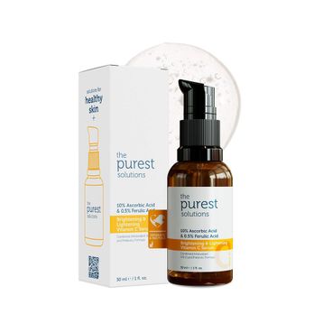 The Purest Solutions Renk Tonu Eşitleyici Peeling ve C Vitaminli Serum Bakım Seti