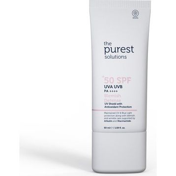 The Purest Solutions SPF50+ 50 ml Leke Karşıtı ve Cilt Tonu Eşitleyici Renkli Güneş Koruyucu Krem