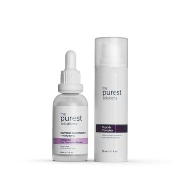 The Purest Solutions Yaşlanma Karşıtı Nemlendirici ve Göz Çevresi Aydınlık Göz Altı Görünümü Destekleyici Yoğun Bakım Seti