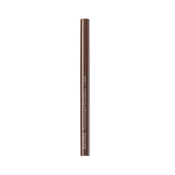 The Saem Uzun Süreli Kalıcı Süper İnce Thrill Brown Eco Soul Powerproof Super Slim Eyeliner