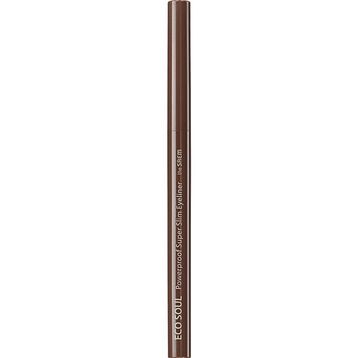 The Saem Uzun Süreli Kalıcı Süper İnce Thrill Brown Eco Soul Powerproof Super Slim Eyeliner