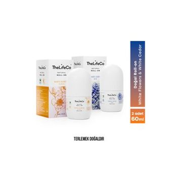 Thelifeco 60 ml Organik Roll-on Deodorant Cherish+ White Cedar+ White Flowers