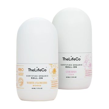 Thelifeco 60 ml Organik Roll-on Deodorant Cherish+ White Cedar+ White Flowers