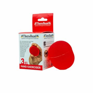 Thera-Band 12340 Kırmızı Hand Exerciser Xl El Güçlendirici Jel Egzertsiz Topu Hafif Sert