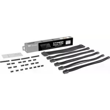 Thermaltake AC-052-CN1NAN-A3 16 AWG Ttmod Black Power Supply Sleeved Kablo Seti