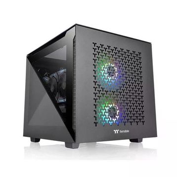 Thermaltake Divider 200 TG Air CA-1V1-00S1WN-01 Fanlı Siyah Micro ATX Gaming Bilgisayar Kasası