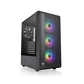 Thermaltake S200 TG CA-3X2-65M1WE-00 ARGB Fanlı 650 W Siyah ATX Gaming Bilgisayar Kasası