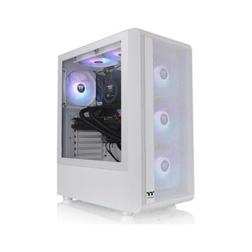 Thermaltake S200 TG CA-3X2-65M6WE-00 ARGB Fanlı 650 W Beyaz ATX Gaming Bilgisayar Kasası
