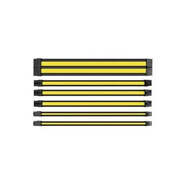 Thermaltake Sarı Siyah Sleeved Kablo Seti