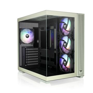 Thermaltake View 380 CA-1Z2-00MEWN-00 ARGB Fanlı Yeşil ATX Gaming Bilgisayar Kasası