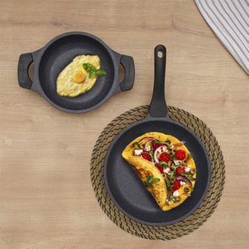 Thermoad 2'li 26 cm Döküm Tava 20 cm Sahan Seti
