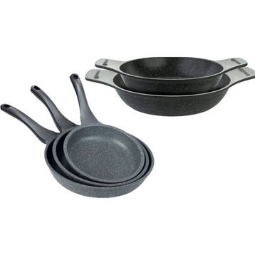 Thermoad Aleminyum Döküm 3'lü Tava 32 cm Basık Tencere