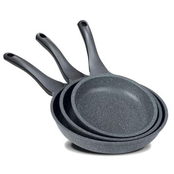 Thermoad Alüminyum Döküm Gri 3'lü Tava Seti