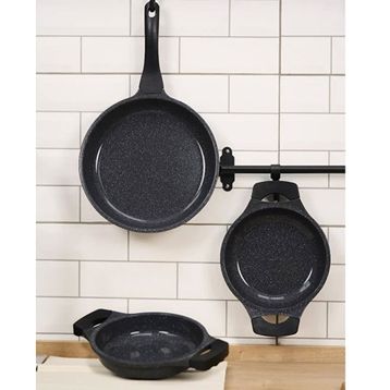 Thermoad Flora Serisi 3 Parça Gri Tava Sahan Trio Set