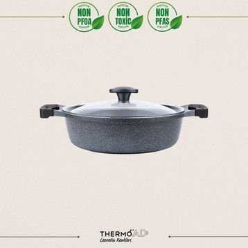Thermoad Graneu 26 cm Gri Karnıyarık Tenceresi