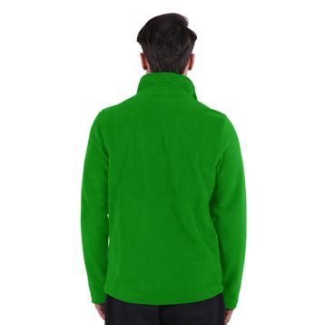 Thermoform HZTP19043 Fermuarlı Yaka Düz Yeşil Erkek Sweatmont
