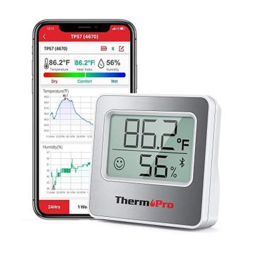 ThermoPro TP357 Akıllı Iç Mekan Isı ve Nem Ölçer Termometre
