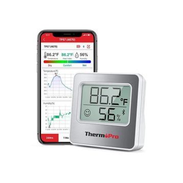 ThermoPro TP357 Akıllı Iç Mekan Isı ve Nem Ölçer Termometre