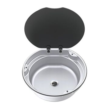 Thetford Yuvarlak Cam kapaklı Eviye