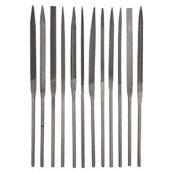 Three Files 14 cm 12 Parça Saatçi Eğe Seti