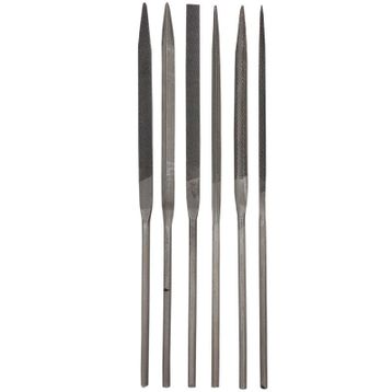 Three Files 14 cm 6 Parça Saatçi Eğe Seti