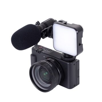 Thronmax C1P Profesyonel Vlogger Video Işıklı Akış Siyah Mikrofon Seti
