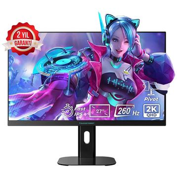 ThundeRobot ZQ27F260L-TUR 27 inç 260Hz 2K IPS Pivot Oyuncu Monitörü