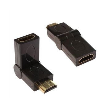 Ti-Mesh HDMI M / HDMI F 180 Derece Dönüştürücü