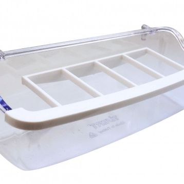 Ti-Sert 15 cm Izgaralı Şeffaf Yemlik