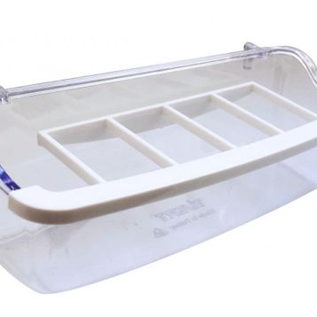Ti-Sert 15 cm Izgaralı Şeffaf Yemlik