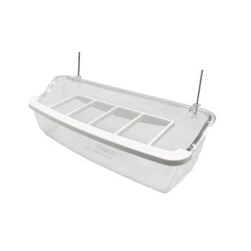 Ti-Sert 15 cm Şeffaf Telli Izgaralı Yemlik