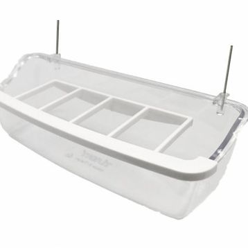 Ti-Sert 15 cm Şeffaf Telli Izgaralı Yemlik