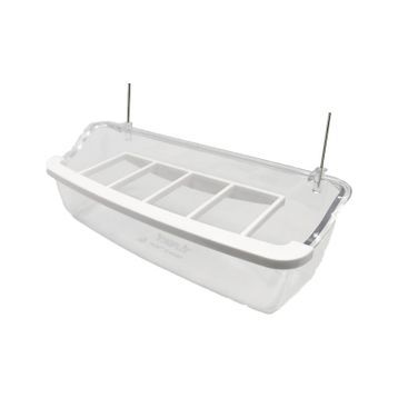 Ti-Sert 15 cm Şeffaf Telli Izgaralı Yemlik