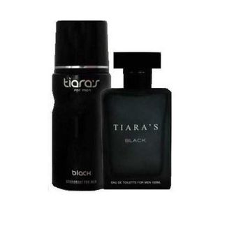 Tiaras Black 100 ml Edt Erkek Parfüm + 150 ml Deodorant Set