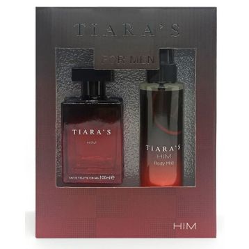 Tiaras Him EDT 100 ml+Edc Body Mist 150 ml Erkek Parfüm Seti