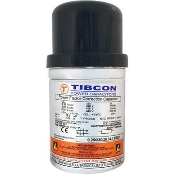 Tibcon 0.25 Kvar 230 V Monofaze Silindir Tip Kondansatör