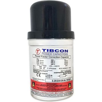 Tibcon 0.25 Kvar 230 V Monofaze Silindir Tip Kondansatör