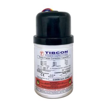 Tibcon 0.50 Kvar 400 V Trifaze Silindir Tip Kondansatör