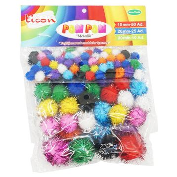 Ticon 10-20-30 mm Karışık Ponpon