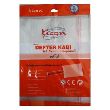 Ticon 10'lu Şeffaf Hazır Defter Kabı