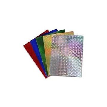 Ticon 25x35 CM 10 Adet 5 Renk Hologramlı Fon Kartonu