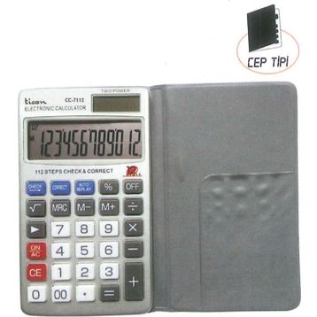 Ticon CC-7112 Cep Tipi Hesap Makinesi